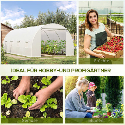 Velký fóliový skleník 600x300x200cm odolný vůči počasí