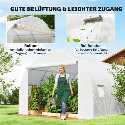 Greenhouse PE Cover, 300x300x200 cm, Waterproof
