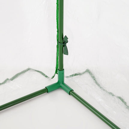 Pařeniště s dvířky, ocel a PVC, 200x100x80 cm