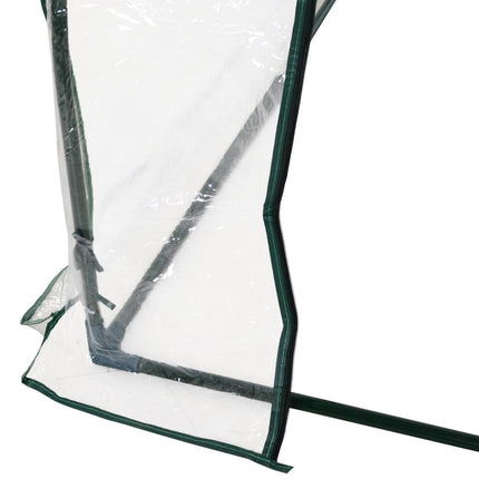 Skleník z oceli a PVC s dveřmi – pařeniště 250x100x80cm