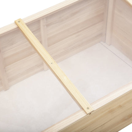 Dřevěné pařeniště – smrkové dřevo, 100x50x35 cm