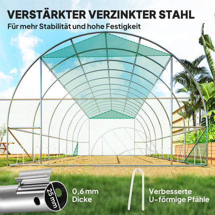 Fóliovník odolný UV, 6x3x2m, rolovací boky
