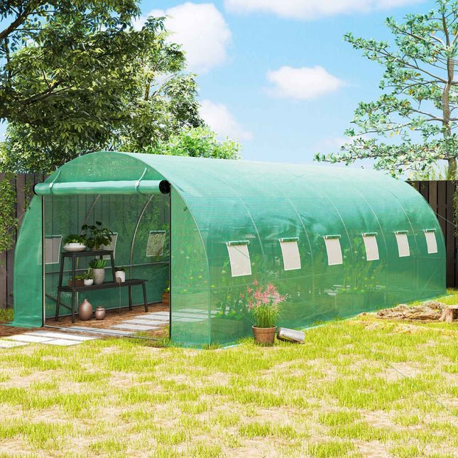 UV-resistant film greenhouse, 6x3x2m, Roll-Up Sides