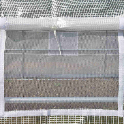 Fólie na skleník s UV ochranou, 3.97x3.02x2m, odolná větru, bílá