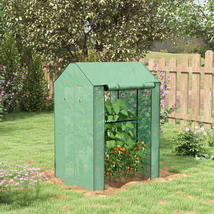 Greenhouse with Roll-Up Door, 100x80x150 cm, UV-Resistant
