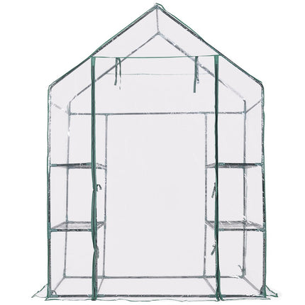 Skleník s policemi, PVC plachta, 143 x 73 x 195 cm
