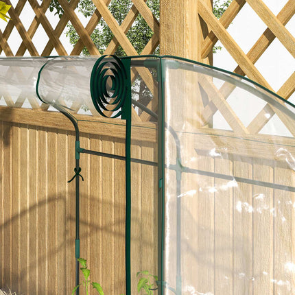 Winterproof Steel greenhouse, Bent roof, 128x70x170cm