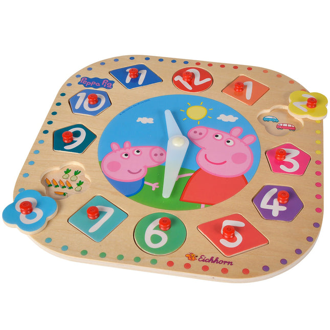 Hodiny puzzle Greta Pig