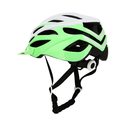Grau-grüner Fahrradhelm, Größe S (50–58 cm)