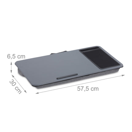 Podložka pod notebook s podložkou pod myš, šedá