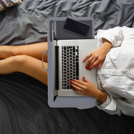 Podložka pod notebook s podložkou pod myš, šedá
