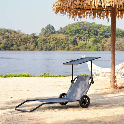 Grey Lounger Chair – Comfortable Indoor/Outdoor Seat
