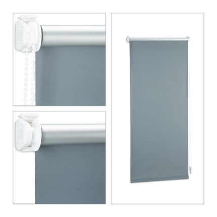 Termo zatemňovací žaluzie, nastavitelné 60-120cm, šedé