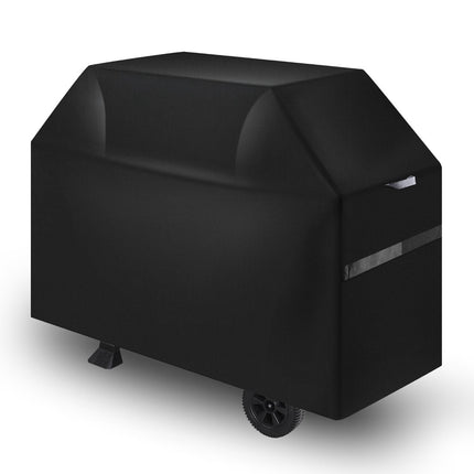 Grill Cover 48 Inch, Waterproof 600D Polyester, Hook Loop Straps, Black