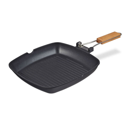 Grill Pan with Folding Handle