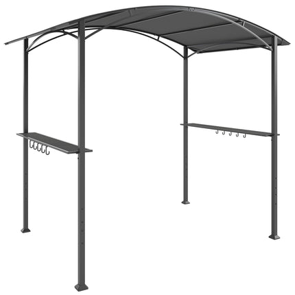 Grilovací pavilon 245x152 cm, ohnivzdorná střecha, ocelový rám