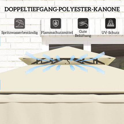 Grilovací pavilon s nastavitelnou markýzou a policemi