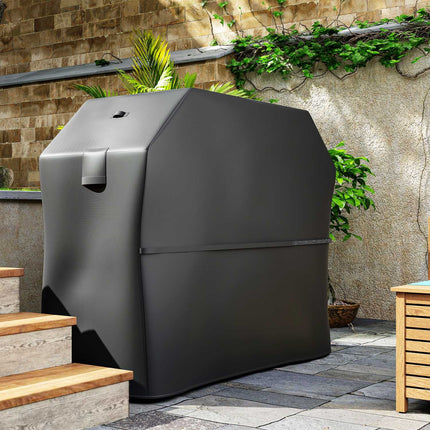 Weather resistant grill cover, 600D Oxford, Velcro closure