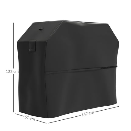 Weather resistant grill cover, 600D Oxford, Velcro closure