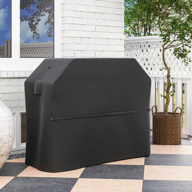 Weather resistant grill cover, 600D Oxford, Velcro closure