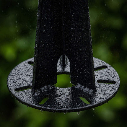 Ground Anchors for Garden Lights, Set of 4, Black