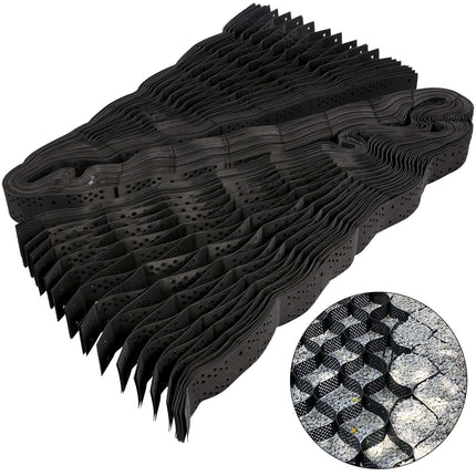 Ground Stabilization Grid, HDPE Geocell 9x17 ft, 4 in