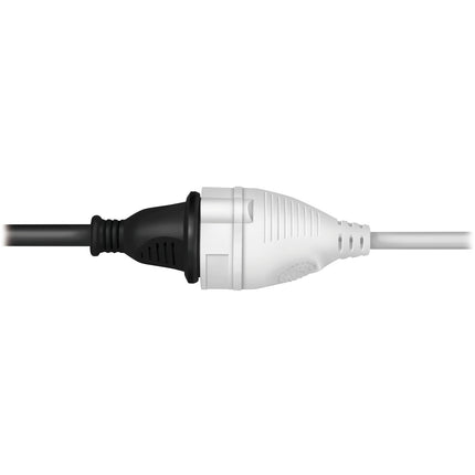 Uzemněný prodlužovací kabel do interiéru, 10m, bílý