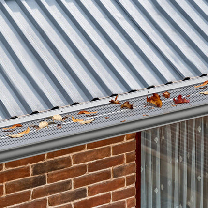 Gutter Guards, 5 Inch Aluminum, 52 Pack 208 Ft