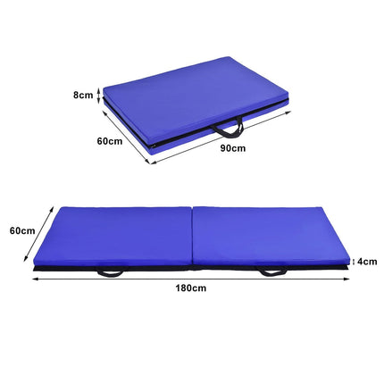 Gymnastics Mat, Foldable, 180x60x4cm, Easy Clean