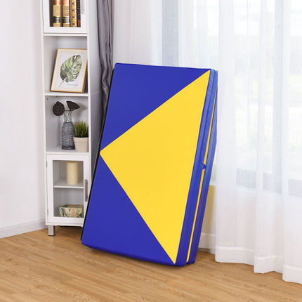 Gymnastická žíněnka, skládací, PU kůže, 300x120x5 cm