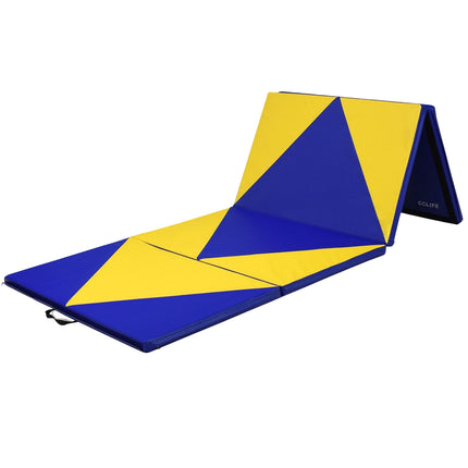 Gymnastická žíněnka, skládací, PU kůže, 300x120x5 cm