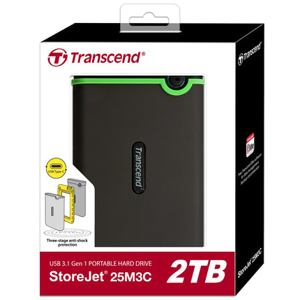 Festplatte StoreJet 2,5" 2TB USB-C