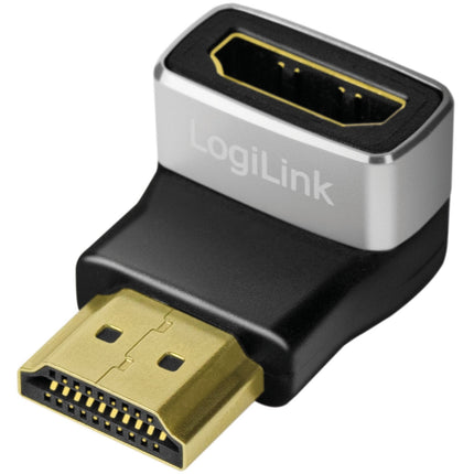 Adaptér HDMI 2.1, zahnutý 90°, 8K/60Hz, samec-samice
