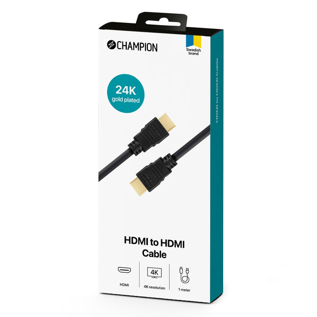 Kabel HDMI Ha-Ha 1.0m černý