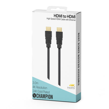 Kabel HDMI Ha-Ha 3.0m černý