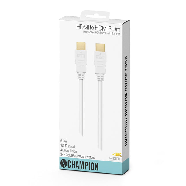 Kabel HDMI Ha-Ha 5.0m bílý
