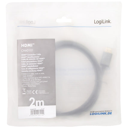 Kabel HDMI Premium High Speed HDMI 4K/60Hz 2m
