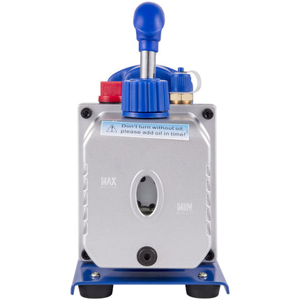 HVAC Vacuum Pump With Manifold Gauge Set, 4.8 CFM