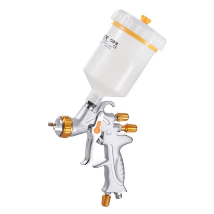 HVLP Gravity Feed Spray Gun, 600ml, 3 Nozzles