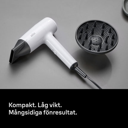 Hair Dryer 1800W, 3 Heat And Speed Settings, Diffuser