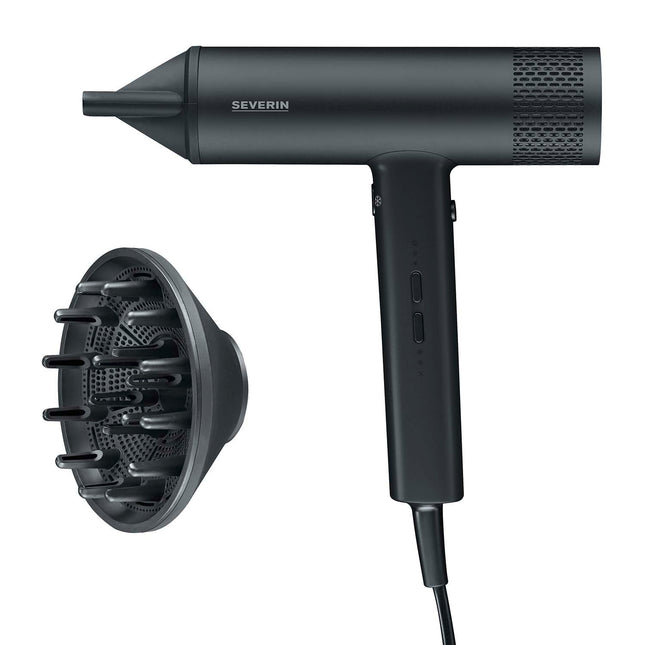 Fén na vlasy 2000W, 3 nastavení teploty, kabel 2.8m, černá