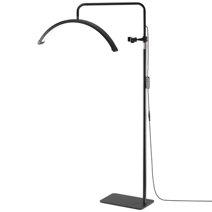 Half Moon Lash Floor Lamp, 23 Inch Dimmable LED, Remote
