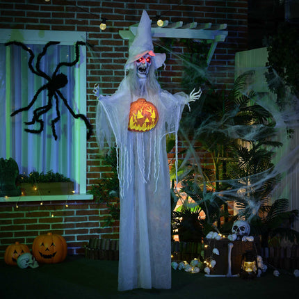 Halloween Ghost Decoration with Motion Sensor & LED Lights