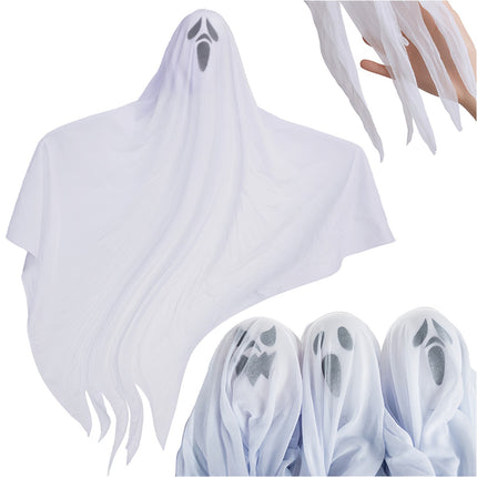 Halloweenští závěsní duchové, sada 3 ks, 75 cm