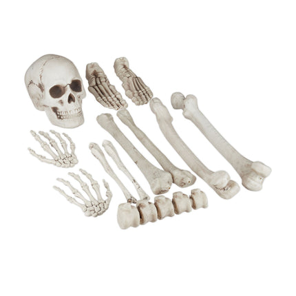 Halloweenská dekorace kostra – sada 12 kostí