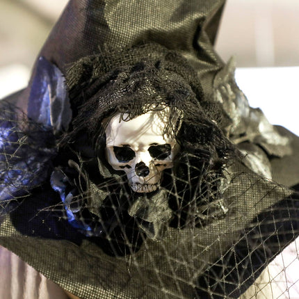 Halloween Witch Decoration, 170 cm, LED Lights, Sound