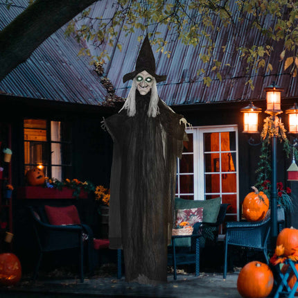 Halloween Witch Decoration with Sound & Motion Sensor