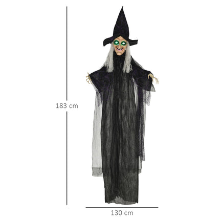 Halloween Witch Decoration with Sound & Motion Sensor