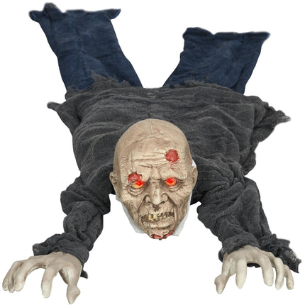 Halloween Zombie Decoration, LED Eyes, Sound & Motion Sensor