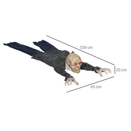 Halloween Zombie Decoration, LED Eyes, Sound & Motion Sensor